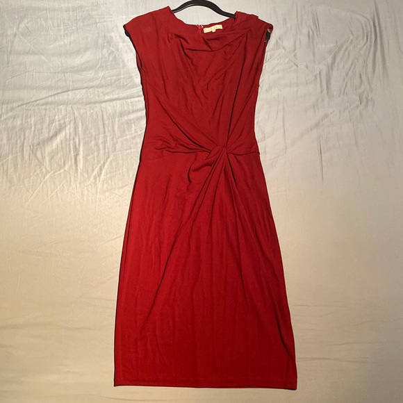 Michael Kors Collection red midi dress - made in Italy size 8 - Picture 4 of 9
